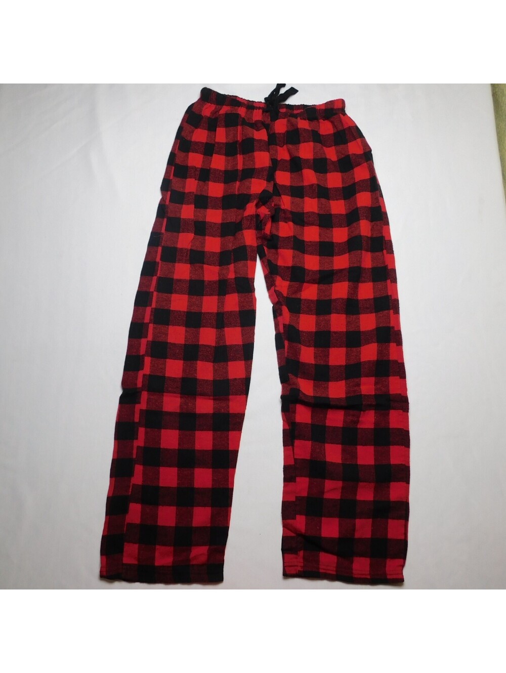 Unbranded Red Black Buffalo Plaid Pajama Pants Fleece Sleepwear Loungewear S